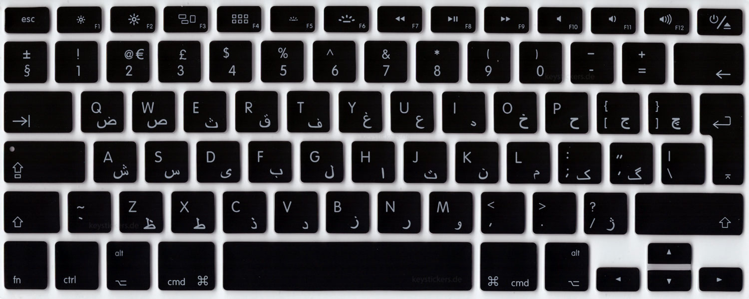 Schwarz MiNGFi Arabisch Tastatur Silikon Schutz Abdeckung für Apple Keyboard mit numerischer Tastatur EU/ISO/DE Keyboard Layout Silicone Cover 
