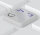 Arabische Tastaturaufkleber für MAC & Laptop (14x14mm), transparent mit Schutzlack Blau