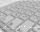 Arabische Tastaturaufkleber für MAC & Laptop (14x14mm), transparent mit Schutzlack Blau