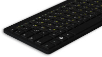 Russische Aufkleber für PC & Laptop Tastaturen - Oben-Rechts | 14x14mm | GELB
