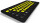 Deutsche Tastaturaufkleber, extra große Zeichen, 15 x 15 mm | Gelb/Schwarz