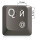 Russisch-Ukrainische universelle Tastaturaufkleber (5x6mm), transparent mit Schutzlack - WEIß