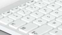 Französische Aufkleber für PC/Laptop & Notebook Tastaturen | 15x15 mm | Weiß