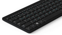 Deutsche universelle Tastaturaufkleber | 5x6mm | transparent | Hellblau