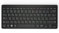 Deutsche universelle Tastaturaufkleber | 5x6mm | transparent | Hellblau