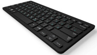 Deutsche universelle Tastaturaufkleber | 5x6mm | transparent | Hellblau
