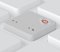 Deutsche universelle Tastaturaufkleber | 5x6mm | transparent | Rot