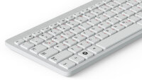 Deutsche universelle Tastaturaufkleber | 5x6mm | transparent | Rot
