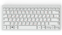 Deutsche universelle Tastaturaufkleber | 5x6mm | transparent | Rot