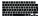 Russische / Deutsche Silikon Abdeckung für MacBook Pro 14/16" M1-M5, Air 13/15 M2-M5, Neo mit Touch ID Schwarz