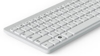 Deutsche universelle Tastaturaufkleber | 5x6mm | transparent | Grau