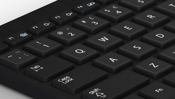 Englische Aufkleber für PC/Laptop & Notebook Tastaturen | 14x14 mm | Schwarz